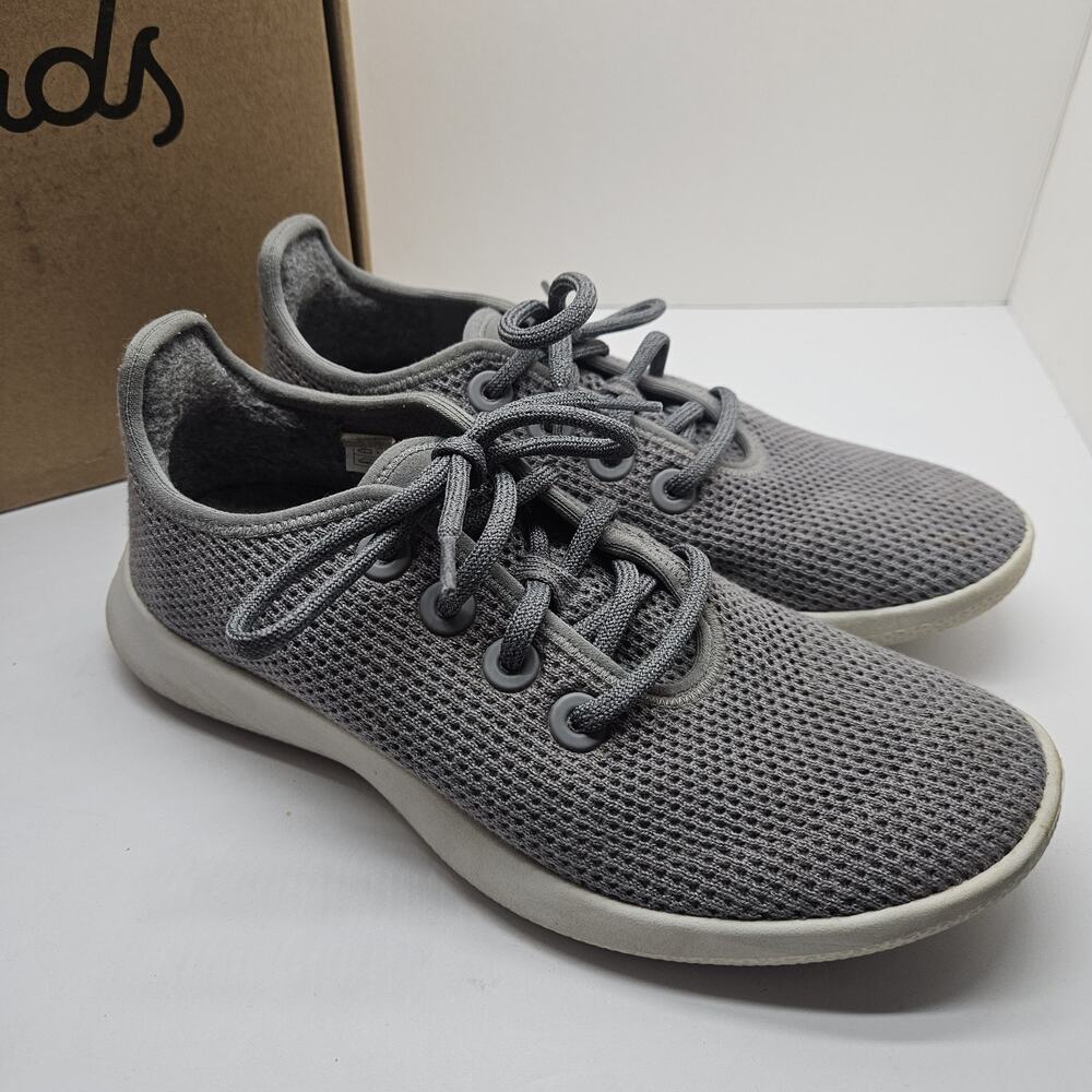 Allbirds Shoes Womens 8 Tree Runners Athletic Low Sneakers Gray Fabric Lace Up - Picture 4 of 9